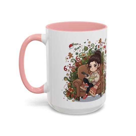 Nola Christmas Mood Just Me And The Snacks Mug TikTok 6 7 Trend Funny Holiday Coffee Cup