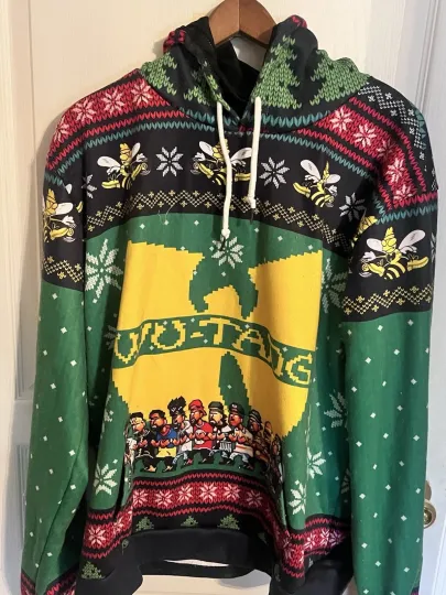 Discover w tang band Clan Ugly Christmas Sweater Hoodie Large l
