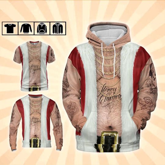 Discover Funny Ugly Fat Santa Tanktop Hoodie, tees & sweatshirts - Sweaters for men, Christmas gifts for him, Christmas shirts for women