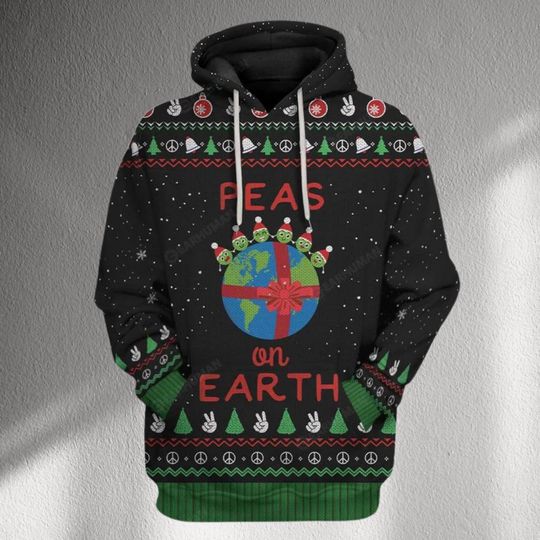 Discover Funny Big Booty Christmas Hoodie, All I Want For Xmas Ho Ho Ho Ugly Sweater Style, Unisex Holiday Party Gag Gift for Men Women Friends