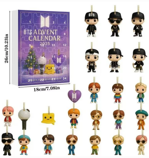 BTS Acrylic Advent Calendar 2025 Blind Box for Home Decor