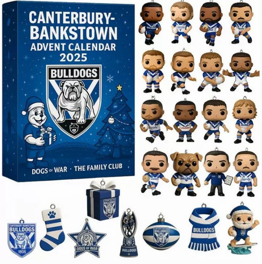 Discover Canterbury-Bankstown Bulldogs 2025 Acrylic Advent Calendar Blind Box