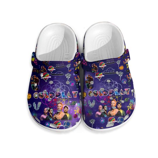 Coldplay Clogs, A Head Full of Dreams Edition, Holiday Present, Gift for Music Lovers