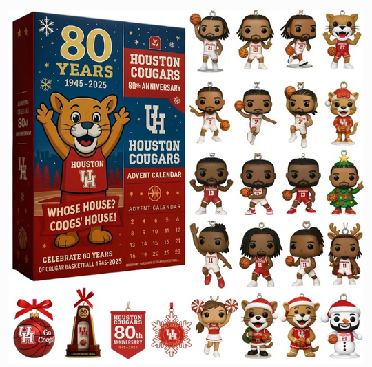 Houston Cougars 80th Anniversary Acrylic Advent Calendar Mini Figures Blind Box