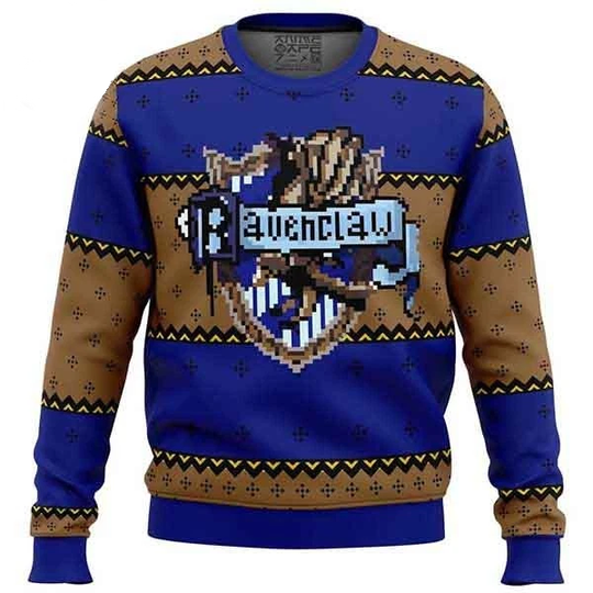 Harry Potter Ravenclaw House Retro Ugly Christmas Sweater
