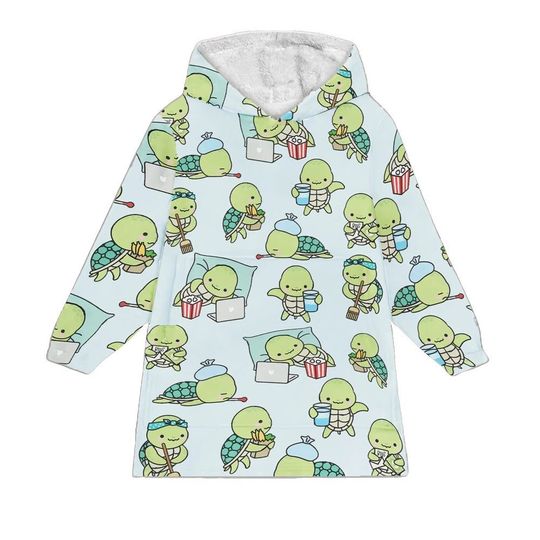 Discover Turtles-in-Lockdown Blanket Hoodie