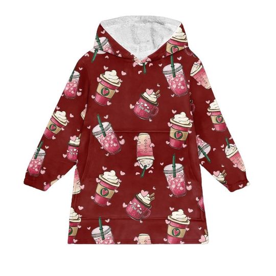 Discover Coffee Cup Blanket Hoodie