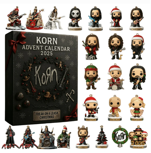 Discover Korn Advent Calendar Acrylic Blind Box – Freak On a Leash Christmas Decoration