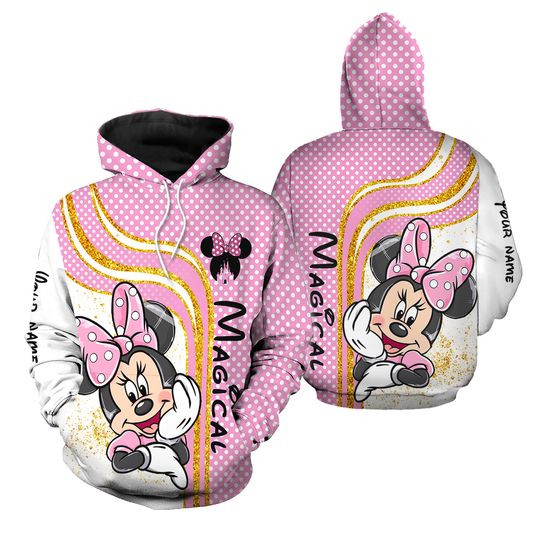 Disney Minnie 3D Hoodie, Women's Hoodie Set, Mickey Yoga Pants, Sweatpants, Women's Disney Yoga Hoodie Leggings, Fashion Tracksuit