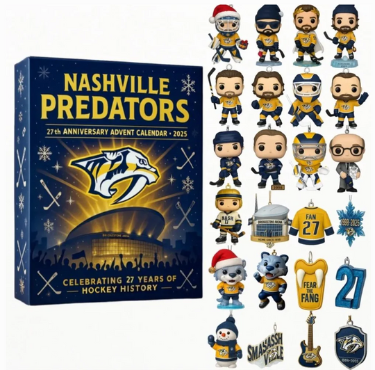 Discover Nashville Predators 27th Anniversary Acrylic Advent Calendar Blind Box