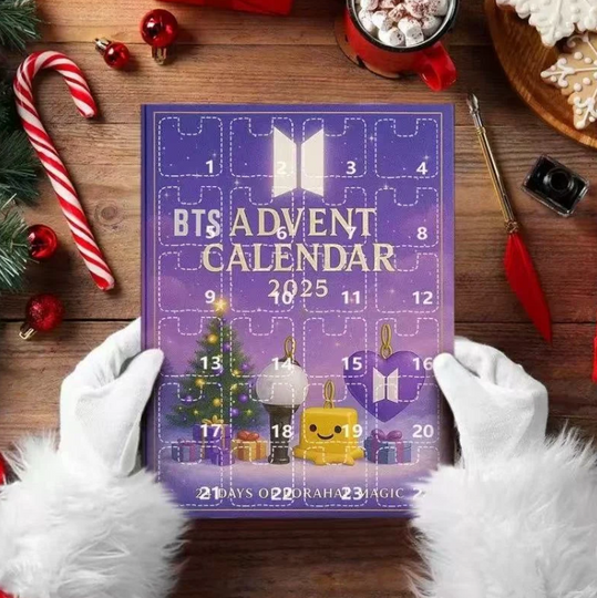 BTS Acrylic Advent Calendar 2025 Blind Box for Home Decor
