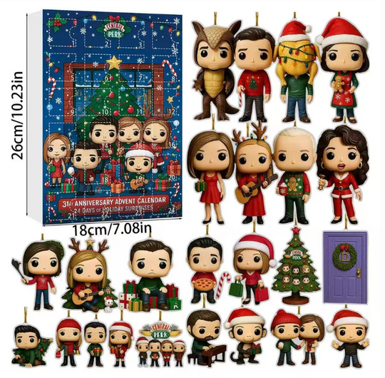Friends TV Show Acrylic Advent Calendar - 24 Days of Central Perk Surprises