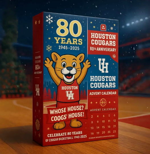 Houston Cougars 80th Anniversary Acrylic Advent Calendar Mini Figures Blind Box