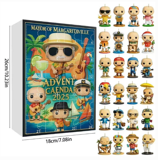 Jimmy Buffett Advent Calendar 2025 Acrylic Blind Box Home & Living Decor