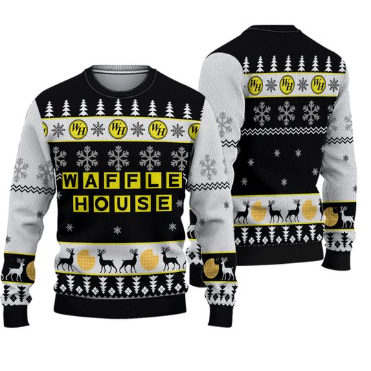 Waffle House Christmas Ugly Christmas Sweater