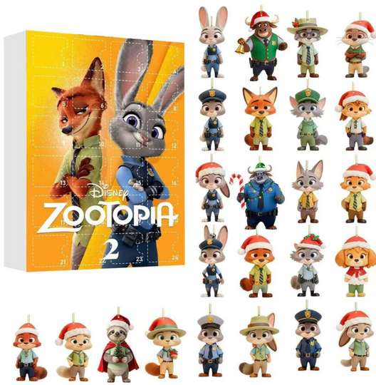 Discover Zootopia 2D Acrylic Advent Calendar Collectible