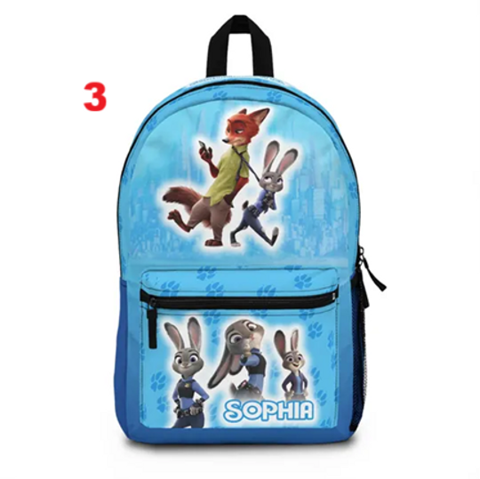 Personalized Zootopia Backpack: Choose Movie 1 or 2