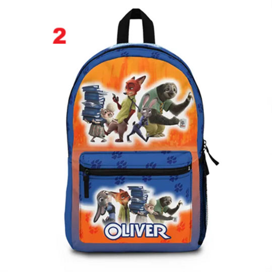 Personalized Zootopia Backpack: Choose Movie 1 or 2