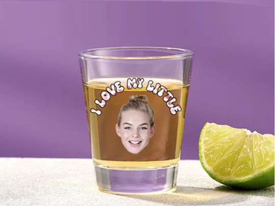 Personalized Sister Shot Glass: Funny Sorority Gift