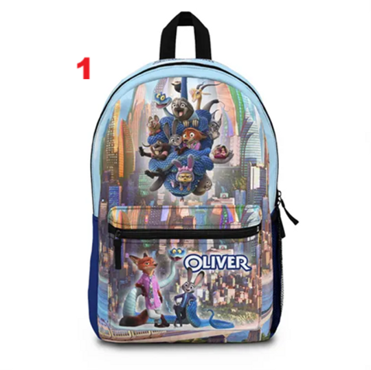 Personalized Zootopia Backpack: Choose Movie 1 or 2