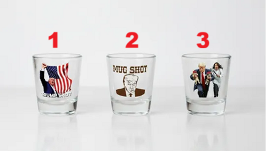 Trump Shot Glass Bundle | Mugshot, Saving Cats, Assassination Edition  Funny Conservative Barware, Patriotic Gifts and Stocking Stuffers