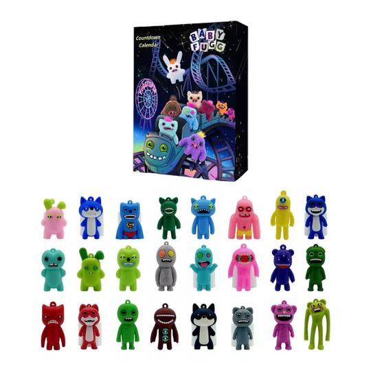 Discover Nativity 2025 Christmas Advent Calendar 24 Days Tooth Monster Figures Countdown Calendar Blind Boxe Christmas Gift Set New Year