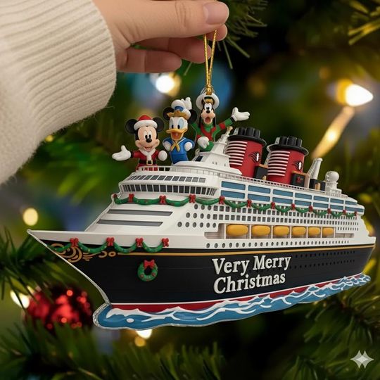 Discover Disney Christmas Cruise Keepsake, Very Merry Cruise Time, Disney Family Cruise Vacation Keepsake, Chrismas 2025 Cruise Gift, Mickey Captain
