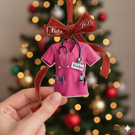 Discover FLAT ORNAMENT Personalized Ballet Shoes Ornament, Custom Ballerina Christmas Gift, Dancer Keepsake with Name and Year for Holiday Tree