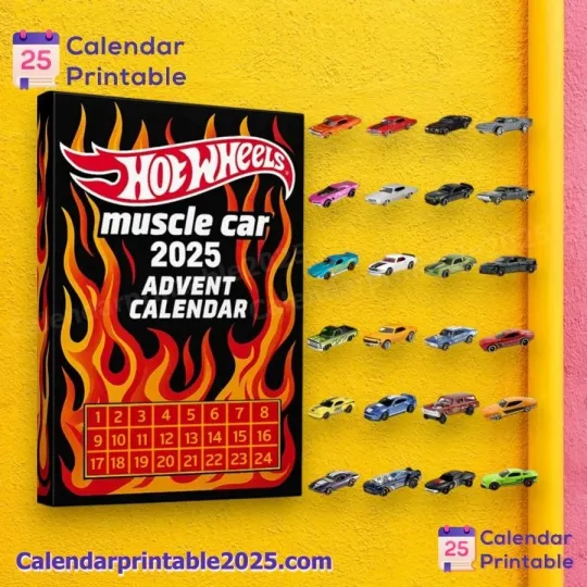 Discover Hot Wheels Muscle Car Advent Calendar 2025