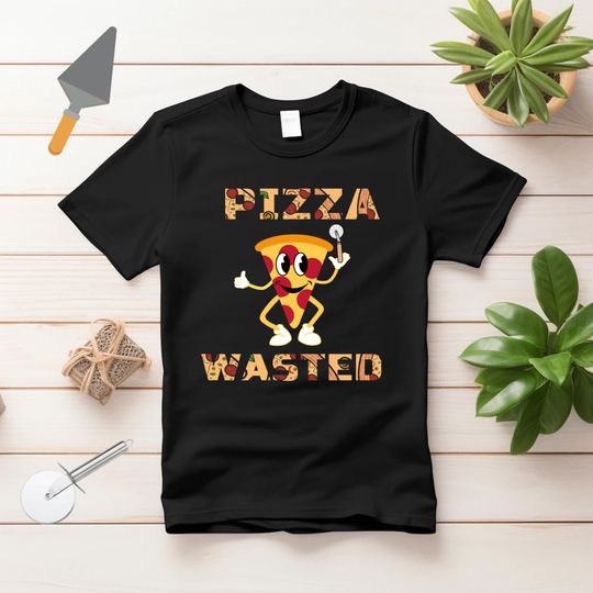 Discover Pizza Graphic T-Shirt - Funny Wasted Pizza Design