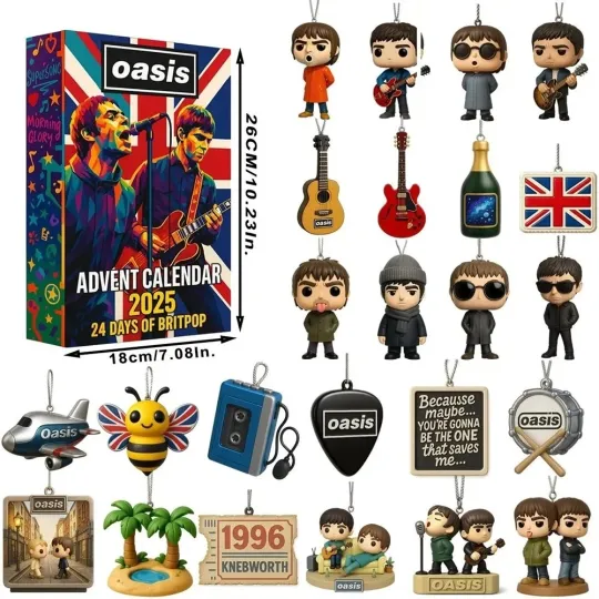 Discover Oasix Britpop Advent Calendar 2025 24 Days Of Rock Music Collect