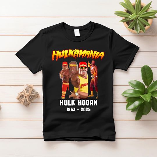 Rip Hulk Hogan T-Shirt Hulkamania Memorial Tee