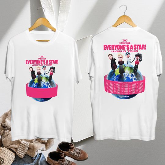 Discover 5sos Everyone's A Star Tour 2026 T-Shirt, 5 Seconds of Summer Tour 2026, 5 Seconds of Summer Fan Gift, 5sos Band Merch, 5SOS Graphic Shirt
