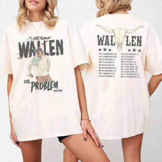 Discover Wallen Western Still The Problem Tour 2026 Shirt, Wallen Western Country Music Tee, Wallen Western Sweatshirt, Wallen Western Fan Gift