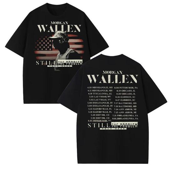 Discover Wallen still the problem tour 2026 front and back t-shirt
