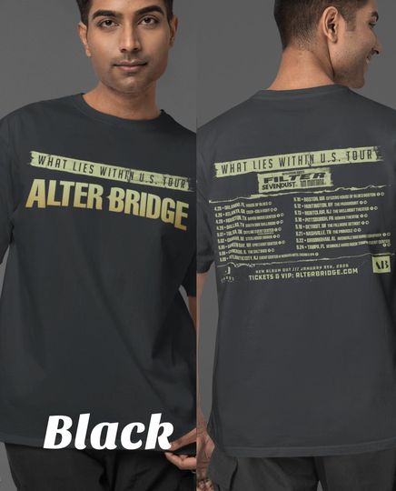 Discover Unisex Tshirt Alter Bridge, Sweatshirt Alter Bridge, Hoodie Alter Bridge 2026 US tour