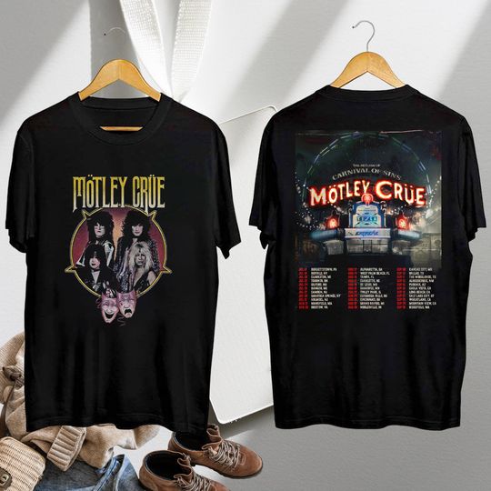 Discover Motley Crue Carnival Of Sins Tour 2026 Shirt, Motley Crue Shirt, Motley Crue Vintage, Motley Crue Fan Gift, Motley Crue Merch, Motley Crue