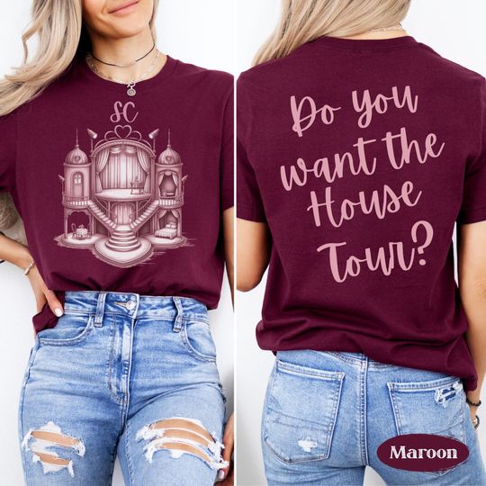Discover House Tour Shirt, Double Sided Sabrina's House Tour Gift, Fandom Merch Tee