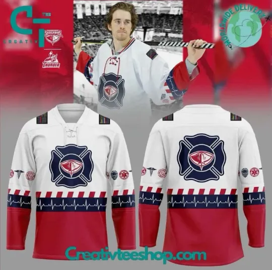 Discover South Carolina First Responders Night Hockey Jersey Christmas