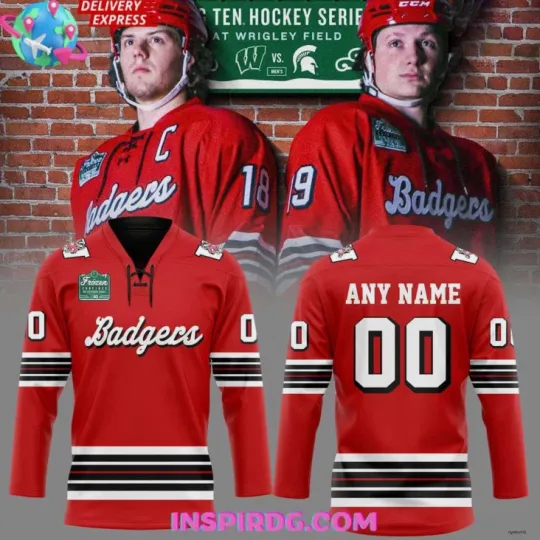 Discover Personalized Wisconsin Hockey National Champions Lace Hockey Jersey