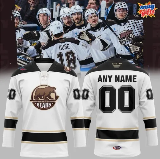 Discover Personalized Hershey Chocolatetown Lace Hockey Jersey Fan Gear Gift