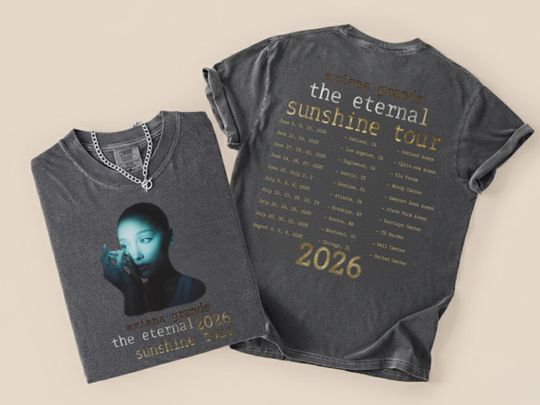 Ariana Eternal Sunshine Tour Shirt: Vintage Pop Concert Tee