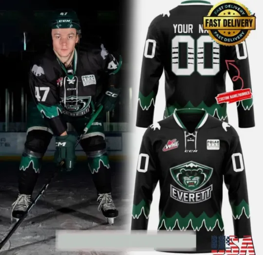 Discover Personalized Everett Nightmare New 2025 Hockey Jersey Gift