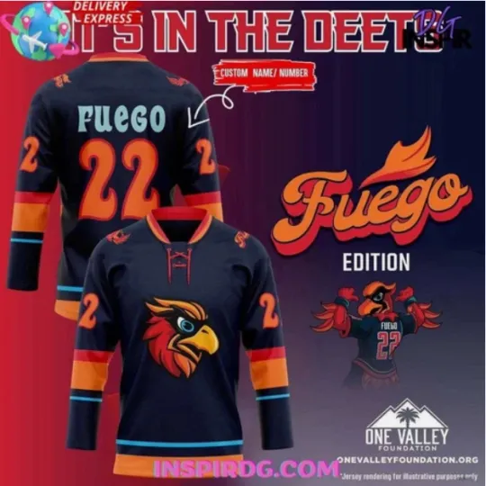 Discover Personalized Valley Firebirds Fuego’s Birthday 2025 Hockey Jersey