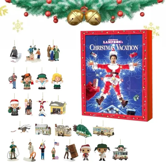 Discover 2025 Xmas 24 Days Of Christmas Advent Calendar Resin Cartoon Figure Gifts
