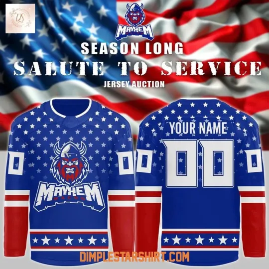 Discover Personalized Macon Mayhem Military Night Salute To Service 2025 Shirt Men's Gift