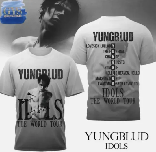 Discover Yungbludd Idol World Tour 3D T-Shirt