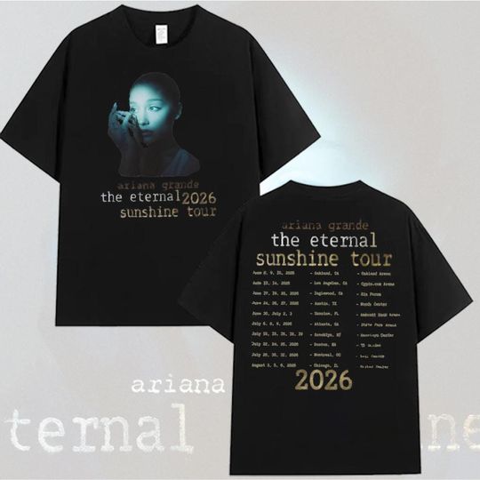 Ariana Album Eternal Sunshine Tour 2026 Shirt, Music Gift for Fans Inspired Merch Unisex Collection Gifts