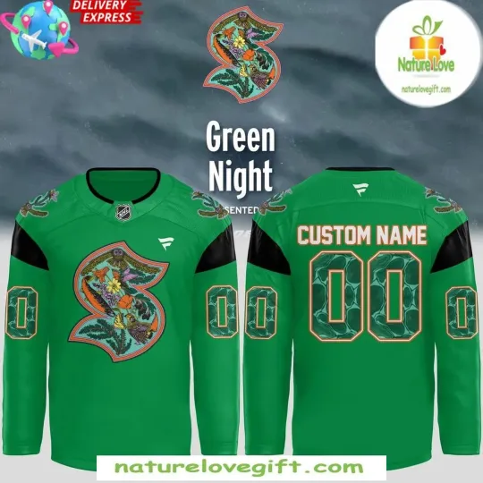 Discover Personalized Seattle Kraken 2025 Green Hockey Shirt Men's Fan Gear Gift Night