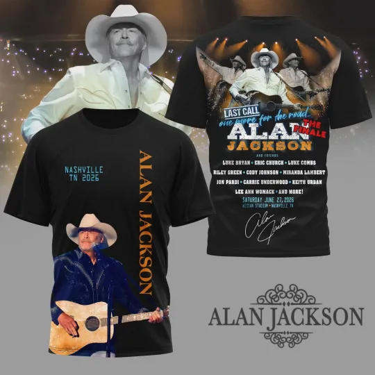 Alan Jackson Nashville 2026 All Over Print 3D T-Shirt